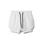 Men's double-layer quick drying sports shorts