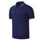 Men's cotton-trimmed polo shirt