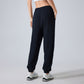 Autumn And Winter Elastic High Waist Fitness Sweatpants