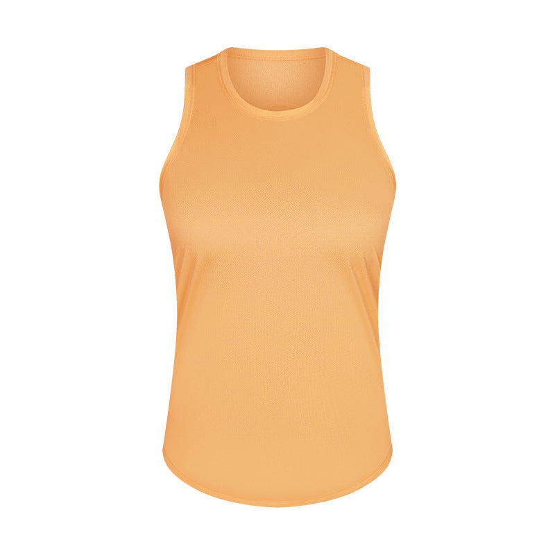 Solid color breathable sports bra