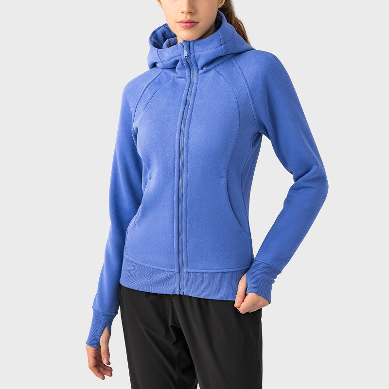 Thickened Warm Hoddie Full Zipper Outdoor Jacket