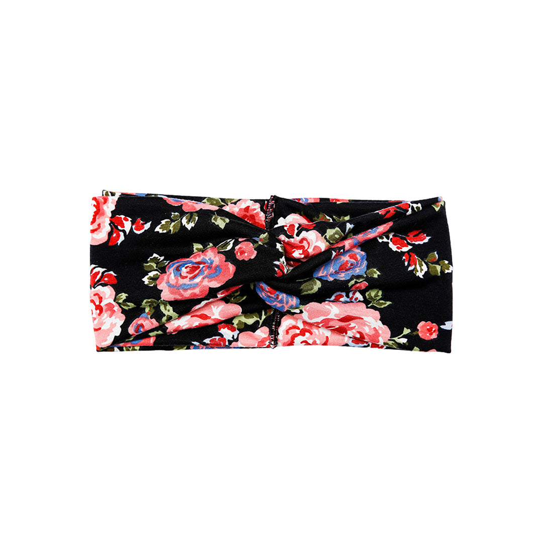 Cross Printed Knitted Movement Elastic Headband