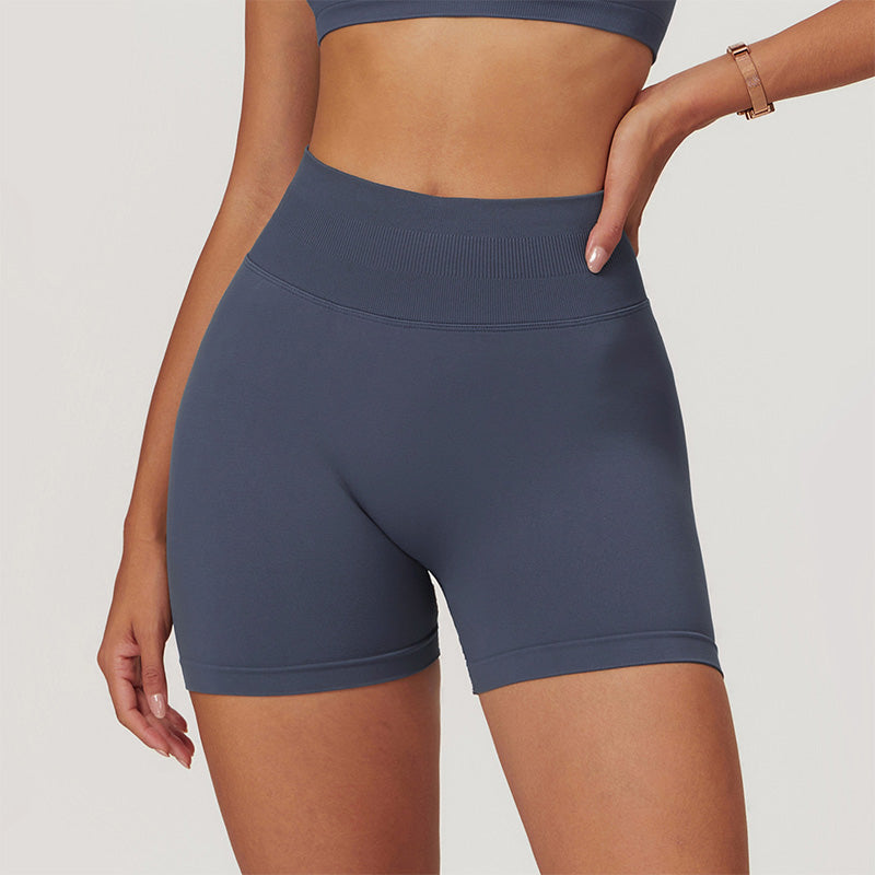 Seamless Quick-Dry High-Waisted Sport Shorts