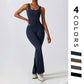 Buttock-lifted backless jumpsuit