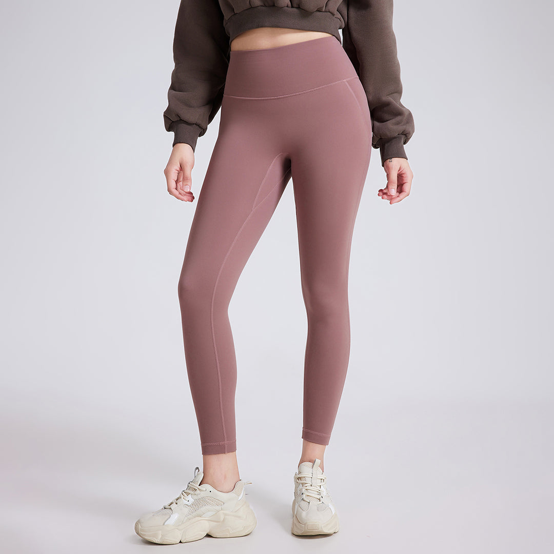 High-waisted hip-lifting fitness athletic leggings