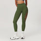 Seamless High Waist Ripped Hole Sports Leggings