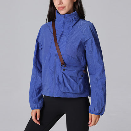 Stand collar windproof outdoor Convertible jacket