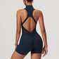 Beautiful back yoga tight-fitting exercise jumpsuit