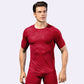 Men's solid color quick-drying sports short-sleeved top