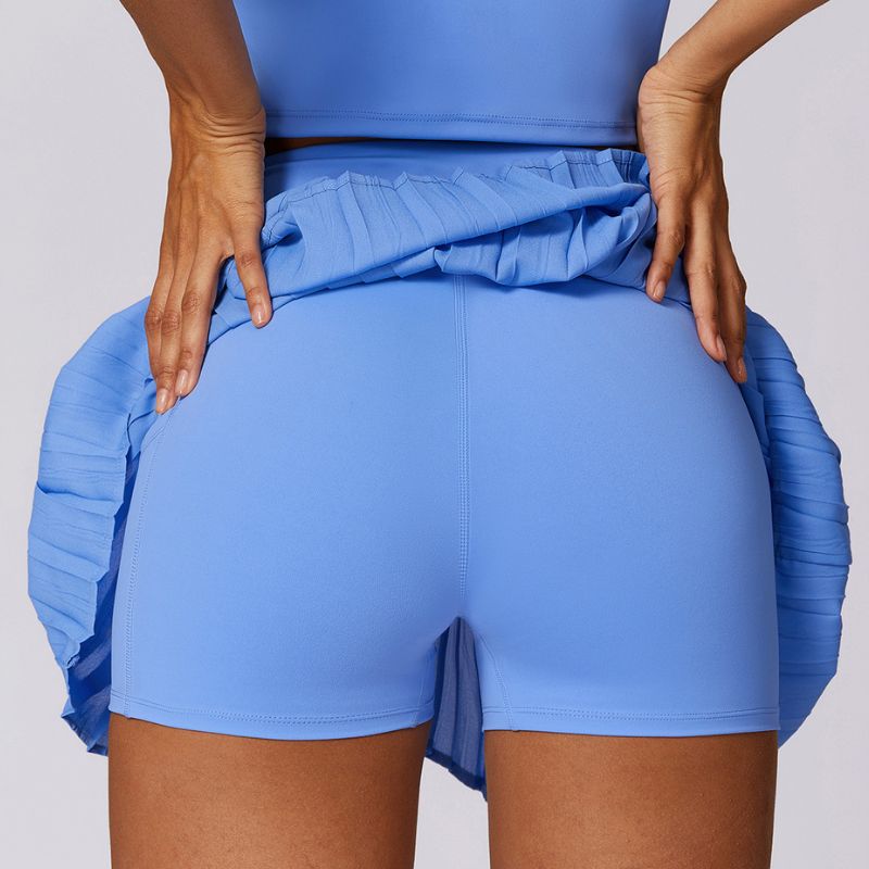 Quick-drying fitness pleated athletic skirts