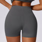 Hip-lifting high-waisted yoga sport shorts