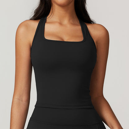 Skinny Quick Dry U Neck Yoga Tank Top