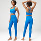 Back cross sport bra + leggings two-piece set