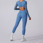 Backless Mesh integrated long sleeved jumpsuit