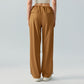 Breathable draped loose straight pants