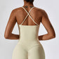 Thin suspenders back cross yoga vest