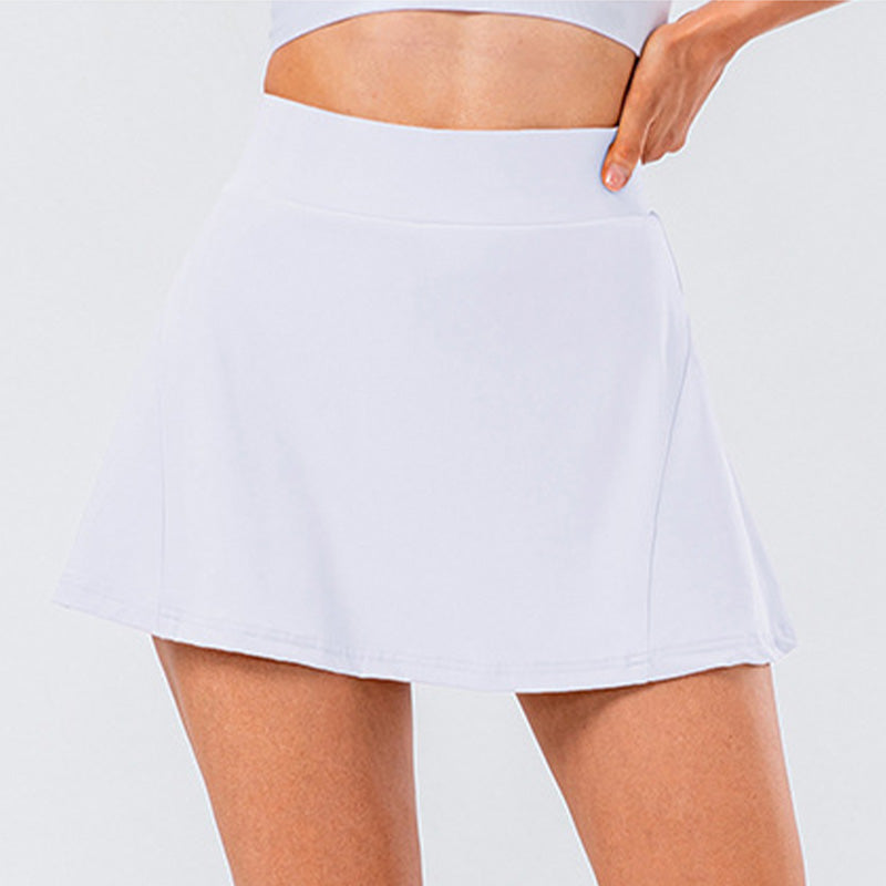 Ultra-Soft High-Waisted Built-In Shorts Pleated Skirts