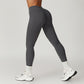 Brushed high-waisted hip-lifting yoga leggings