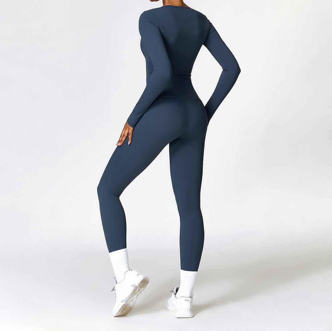 Yoga tight tops & outdoor sports leggings sets