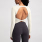 Nude Backless Sliming Long Sleeve Yoga Top