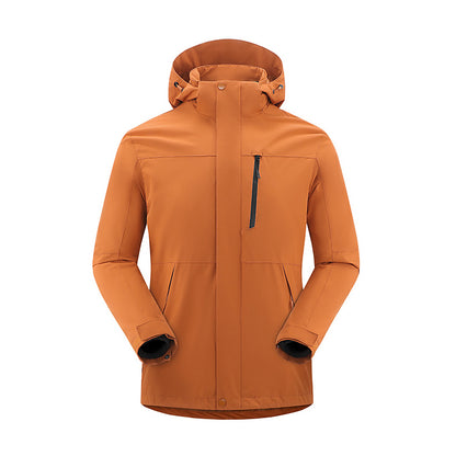 Removable warm outdoor windproof and rainproof jacket