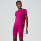 Breathable sport short-sleeved top & shorts 2 piece set