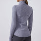 Long Sleeve Slim-fit stand Collar and full zipper Sports jacket