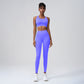 Quick Drying Sports Cross Back Yoga Vest + Legging 2-Piece Set