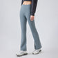 Autumn and winter velvet warm stretch sports flared leg pants