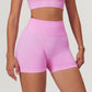 Seamless Quick-Dry High-Waisted Sport Shorts