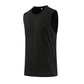 Solid color sleeveless breathable sports tank top