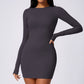 Long sleeved sexy backless bodycon dresses