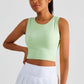 Solid color thread wrap movement Tank Top