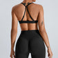 Cross-breathable seamless fitness sports bras