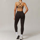 Seamless High-waisted Yoga Bra + Legging 2 Pieces Set