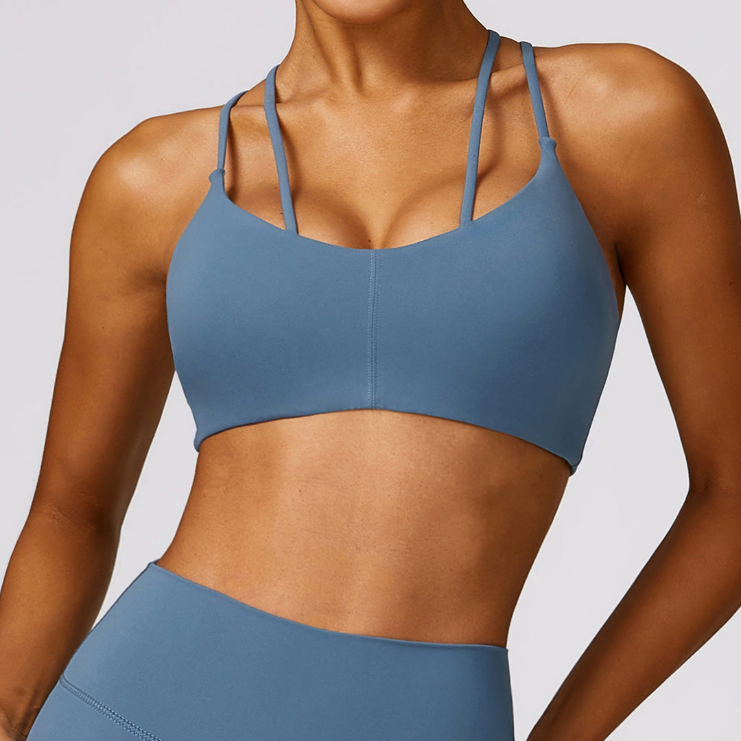 Skinny suspender sport quick-drying running bra