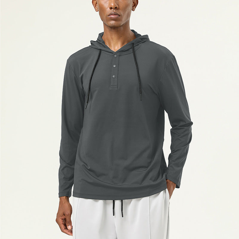 Men's Quick Drying Pullover Hooded Top