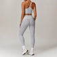 Fitness Thin straps Top & High-waisted Leggings 2-pieces Set