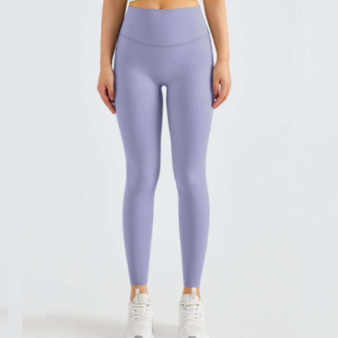 Legging de yoga extensible de couleur unie