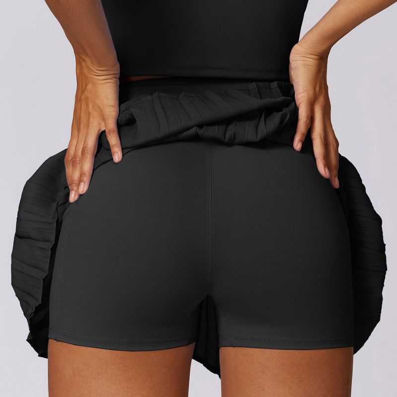 Quick-drying fitness pleated athletic skirts