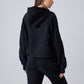 New velvet zipper hooded sports jacket