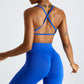 Seamless cross quick-drying yoga sports bra