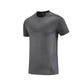 Men's solid color short-sleeved sports T-shirt