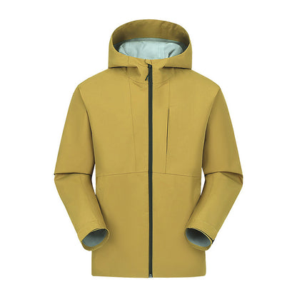 Couple Style Outdoor Hooded Zipper Front Jacket