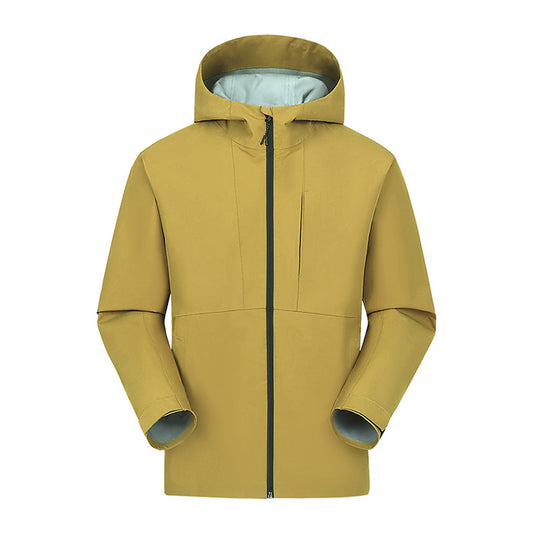 Couple Style Outdoor Hooded Zipper Front Jacket