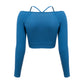 Seamless knitted sports long-sleeved top