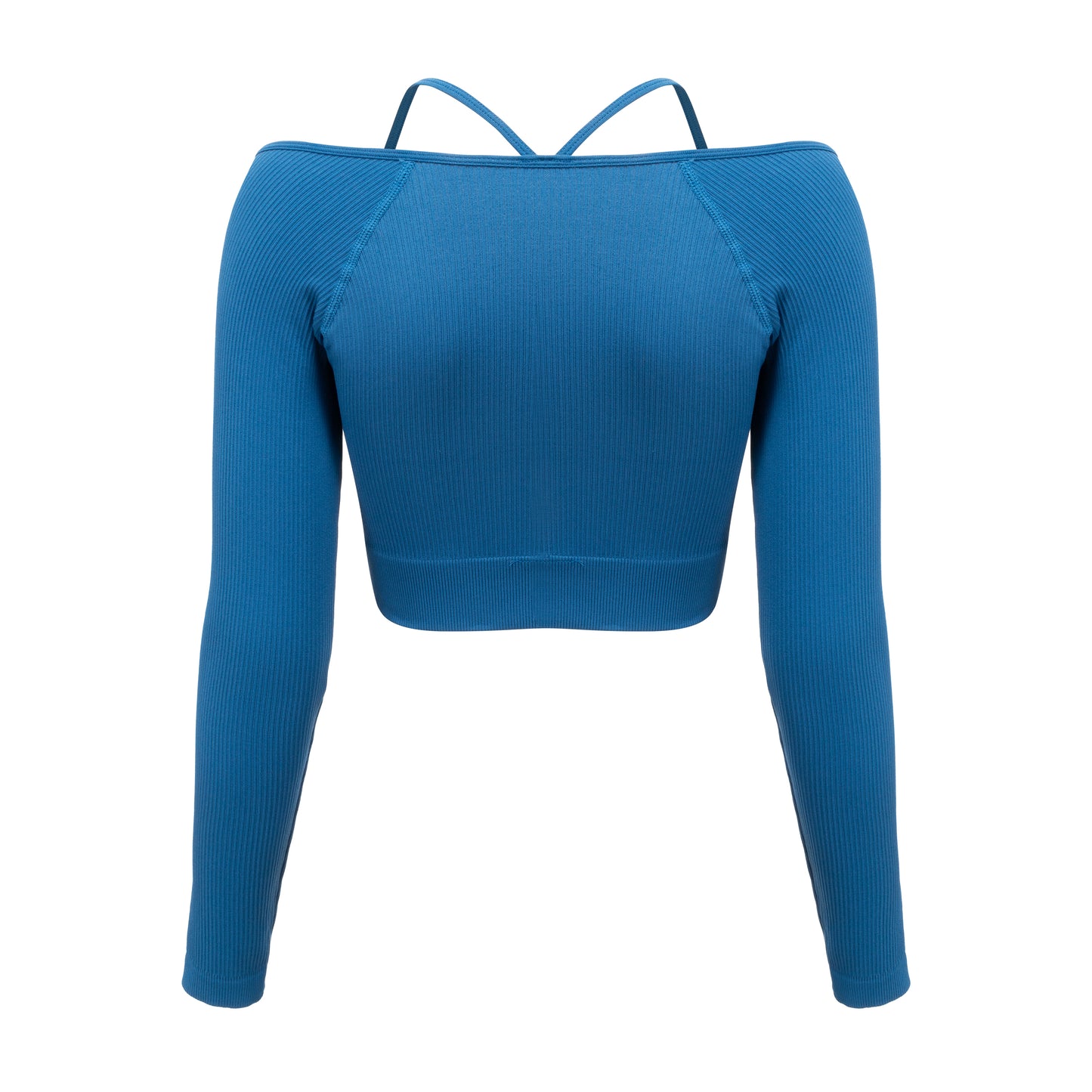 Seamless knitted sports long-sleeved top