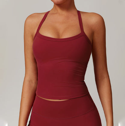 Brush Thin straps Cross-back sports Top