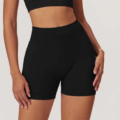 Seamless Quick-Dry High-Waisted Sport Shorts