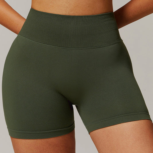 Seamless Quick-Dry High-Waisted Sport Shorts